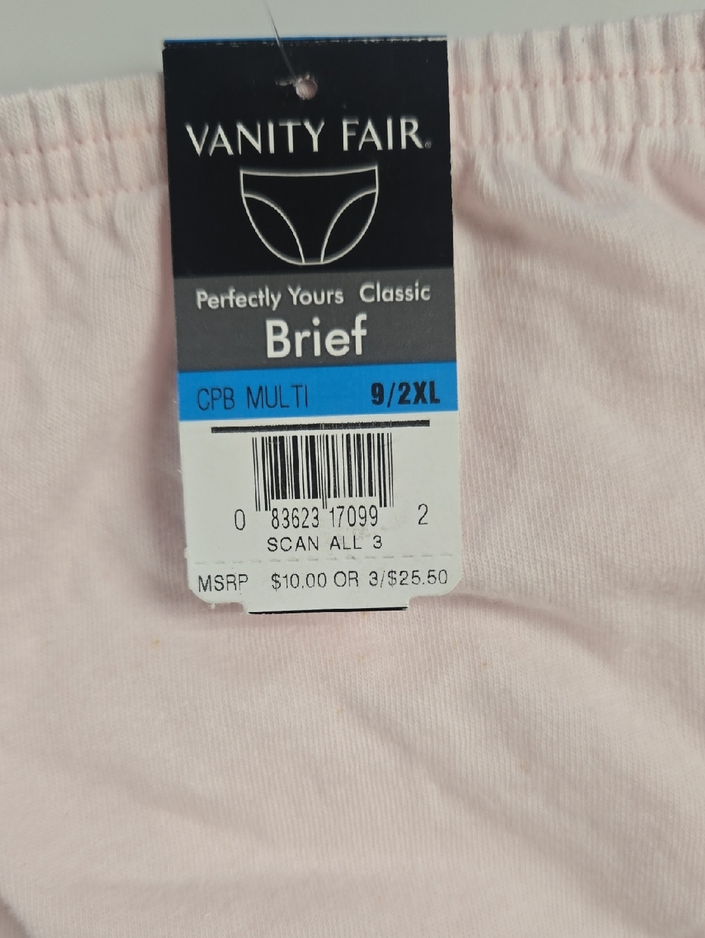 Vanity Fair Brief in Pale Pink - Perfectly Yours Classic 2 Pairs